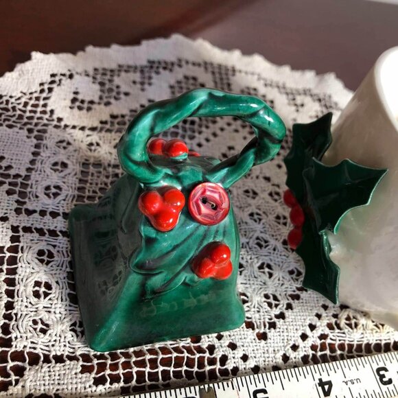Lefton Holly Berry bell and white cup - Picture 7 of 8